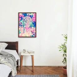 Broderie Diamant <br> Attrape Rêve Coloré 7 Broderie Diamant <br> Attrape Rêve Coloré -Atelier Broderie Diamant broderie diamant attrape reve colore decor atelier broderie diamant