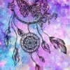 Broderie Diamant <br> Attrape Rêve Et Papillon