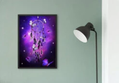 Broderie Diamant <br> Attrape Rêve Étoilé -Atelier Broderie Diamant broderie diamant attrape reve etoile decor atelier broderie diamant