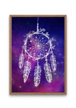 Broderie Diamant <br> Attrape Rêve Galaxie -Atelier Broderie Diamant broderie diamant attrape reve galaxie cadre atelier broderie diamant