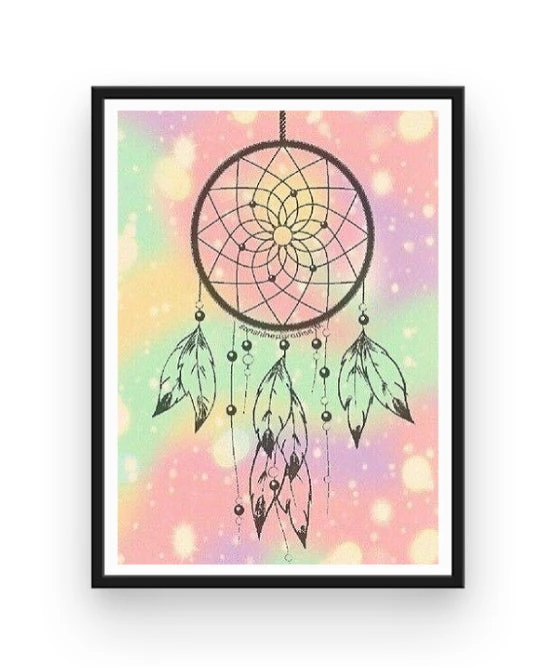 Broderie Diamant <br> Attrape Rêve Pastel 4 Broderie Diamant <br> Attrape Rêve Pastel – Image 2