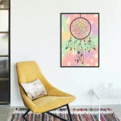 Broderie Diamant <br> Attrape Rêve Pastel 7 Broderie Diamant <br> Attrape Rêve Pastel -Atelier Broderie Diamant broderie diamant attrape reve pastel decor atelier broderie diamant