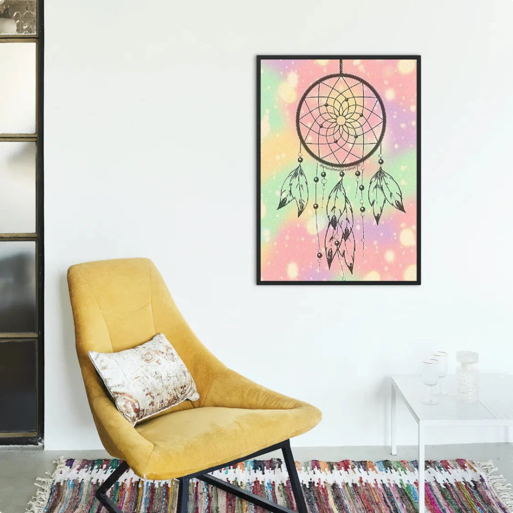 Broderie Diamant <br> Attrape Rêve Pastel 5 Broderie Diamant <br> Attrape Rêve Pastel – Image 3