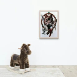 Broderie Diamant Attrape Rêves Sauvage -Atelier Broderie Diamant broderie diamant attrape reve sauvage decor atelier broderie diamant