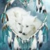 Broderie Diamant <br> Attrape Rêves Couple De Loups