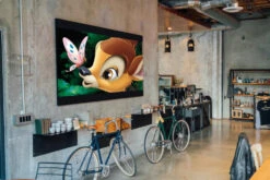 Broderie Diamant <br> Bambi Et Papillon -Atelier Broderie Diamant broderie diamant bambi et papillon decor atelier broderie diamant