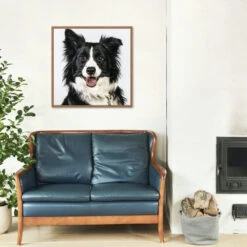 Broderie Diamant <br> Border Collie -Atelier Broderie Diamant broderie diamant border collie decor atelier broderie diamant