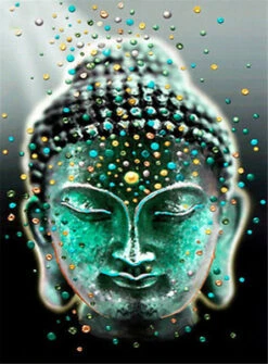 Broderie Diamant <br> Bouddha Ambiance Aquatique