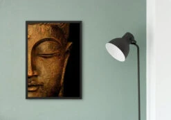 Broderie Diamant <br> Bouddha Moitié Du Visage -Atelier Broderie Diamant broderie diamant bouddha moitie du visage decor atelier broderie diamant