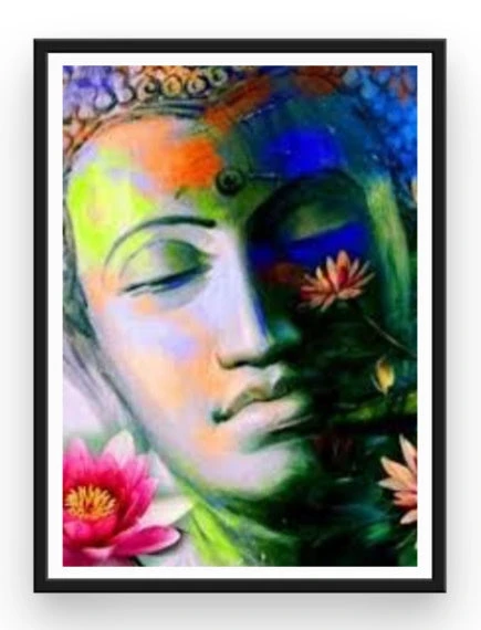 Broderie Diamant <br> Bouddha Portrait 4 Broderie Diamant <br> Bouddha Portrait – Image 2