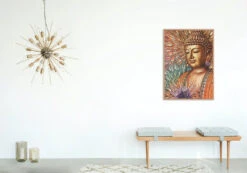 Broderie Diamant <br> Bouddha Profil -Atelier Broderie Diamant broderie diamant bouddha profil decor atelier broderie diamant