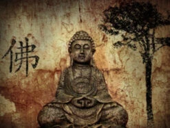 Broderie Diamant <br> Bouddha Rustique