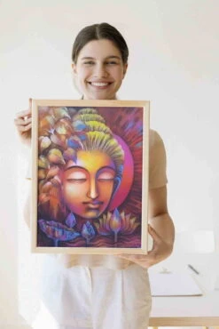 Broderie Diamant <br> Bouddha Zen Attitude -Atelier Broderie Diamant broderie diamant bouddha zen attitude decor atelier broderie diamant