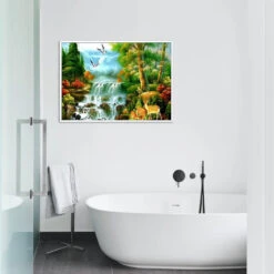 Broderie Diamant <br> Cascade & Animaux 7 Broderie Diamant <br> Cascade & Animaux -Atelier Broderie Diamant broderie diamant cascade animaux decor atelier broderie diamant