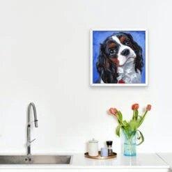 Broderie Diamant <br> Cavalier King Charles -Atelier Broderie Diamant broderie diamant cavalier king charles decor atelier broderie diamant