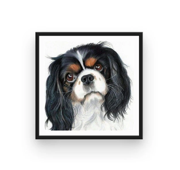 Broderie Diamant <br> Cavalier King Charles Peinture 4 Broderie Diamant <br> Cavalier King Charles Peinture – Image 2
