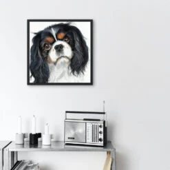 Broderie Diamant <br> Cavalier King Charles Peinture 7 Broderie Diamant <br> Cavalier King Charles Peinture -Atelier Broderie Diamant broderie diamant cavalier king charles peinture decor atelier broderie diamant