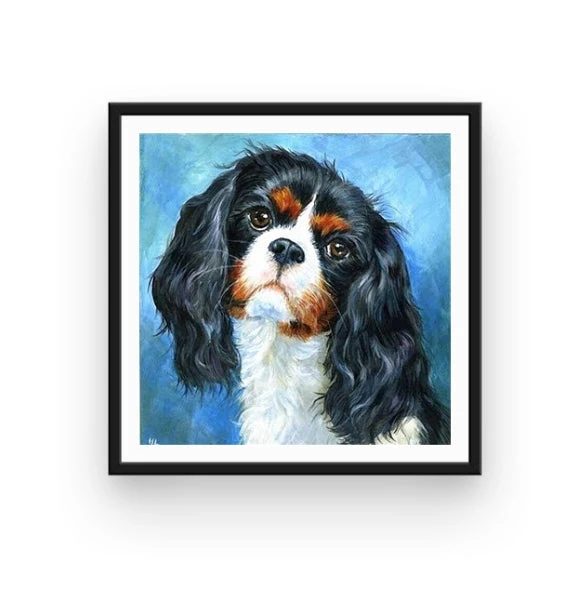 Broderie Diamant <br> Cavalier King Charles Portrait 4 Broderie Diamant <br> Cavalier King Charles Portrait – Image 2