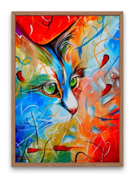 Broderie Diamant <br> Chat Da Vinci 3 Broderie Diamant <br> Chat Da Vinci – Image 2