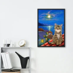 Broderie Diamant <br> Chat Du Village 7 Broderie Diamant <br> Chat Du Village -Atelier Broderie Diamant broderie diamant chat du village decor atelier broderie diamant