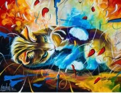 Broderie Diamant <br> Chat Et Chaton