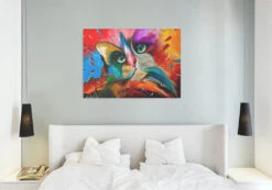 Broderie Diamant <br> Chat Majestueux -Atelier Broderie Diamant broderie diamant chat majestueux decor atelier broderie diamant