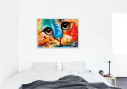 Broderie Diamant <br> Chat Multicolore 7 Broderie Diamant <br> Chat Multicolore -Atelier Broderie Diamant broderie diamant chat multicolor decor atelier broderie diamant