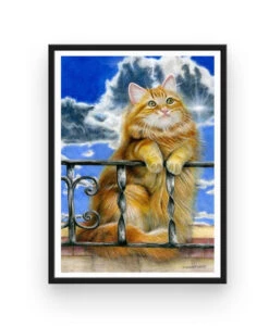 Broderie Diamant <br> Chat Rayonnant -Atelier Broderie Diamant broderie diamant chat rayonnant cadre atelier broderie diamant