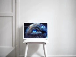 Broderie Diamant <br> Chat Regard Profond -Atelier Broderie Diamant broderie diamant chat regard profond decor atelier broderie diamant