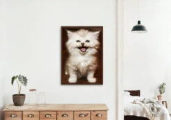 Broderie Diamant <br> Chat Rigolo -Atelier Broderie Diamant broderie diamant chat rigolo decor atelier broderie diamant