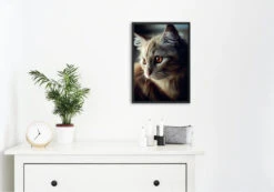 Broderie Diamant <br> Chat Yeux Noisette -Atelier Broderie Diamant broderie diamant chat yeux noisette decor atelier broderie diamant