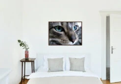 Broderie Diamant <br> Chaton Yeux Bleus -Atelier Broderie Diamant broderie diamant chaton yeux bleus decor atelier broderie diamant