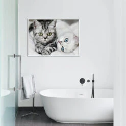 Broderie Diamant <br> Chats Aux Jolis Yeux 7 Broderie Diamant <br> Chats Aux Jolis Yeux -Atelier Broderie Diamant broderie diamant chats aux jolis yeux decor atelier broderie diamant