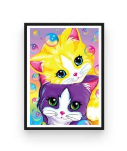 Broderie Diamant <br> Chats Mignons 6 Broderie Diamant <br> Chats Mignons -Atelier Broderie Diamant broderie diamant chats mignons cadre atelier broderie diamant