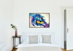 Broderie Diamant <br> Cheval Coloré -Atelier Broderie Diamant broderie diamant cheval colore decor atelier broderie diamant