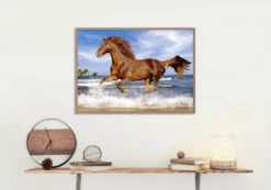 Broderie Diamant <br> Cheval Marron Sauvage -Atelier Broderie Diamant broderie diamant cheval marron sauvage decor atelier broderie diamant