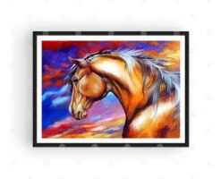 Broderie Diamant <br> Cheval Peinture -Atelier Broderie Diamant broderie diamant cheval peinture cadre atelier broderie diamant