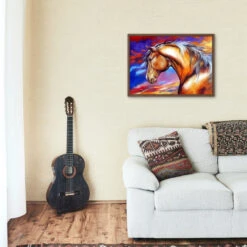 Broderie Diamant <br> Cheval Peinture -Atelier Broderie Diamant broderie diamant cheval peinture decor atelier broderie diamant