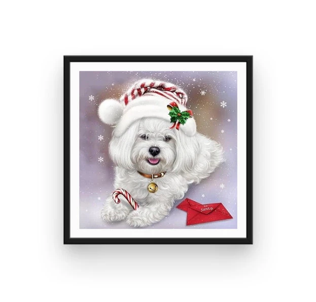 Broderie Diamant <br> Chien De Noël 4 Broderie Diamant <br> Chien De Noël – Image 2