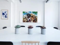 Broderie Diamant <br> Groupe De Chiens Rigolos -Atelier Broderie Diamant broderie diamant chiens rigolos decor atelier broderie diamant