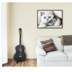 Broderie Diamant <br> Couple De Chats 7 Broderie Diamant <br> Couple De Chats -Atelier Broderie Diamant broderie diamant couple de chats decor atelier broderie diamant