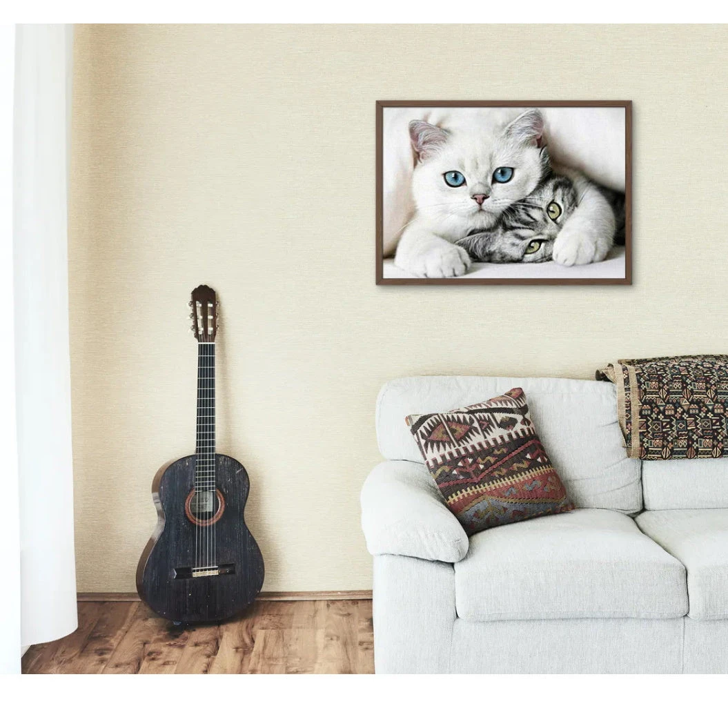 Broderie Diamant <br> Couple De Chats 5 Broderie Diamant <br> Couple De Chats – Image 3