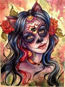 Broderie Diamant <br> Déguisement Mexicain