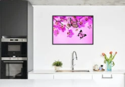 Broderie Diamant <br> Décor D'Orchidées -Atelier Broderie Diamant broderie diamant decor d orchidees decor atelier broderie diamant