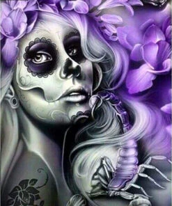 Broderie Diamant <br> Décoration Mexicaine Calavera