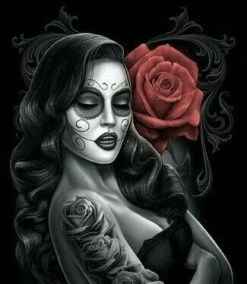 Broderie Diamant <br> Diva Santa Muerte