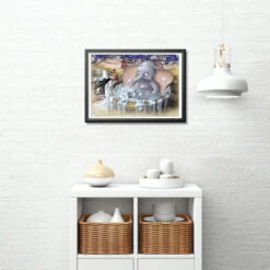 Broderie Diamant <br> Dumbo L'Éléphant -Atelier Broderie Diamant broderie diamant dumbo lelephant decor atelier broderie diamant