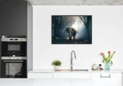 Broderie Diamant <br> L'Éléphant De La Forêt -Atelier Broderie Diamant broderie diamant elephant de la foret decor atelier broderie diamant