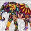 Broderie Diamant <br> Éléphant Fleuri 2 Broderie Diamant <br> Éléphant Fleuri -Atelier Broderie Diamant broderie diamant elephant fleuri atelier broderie diamant