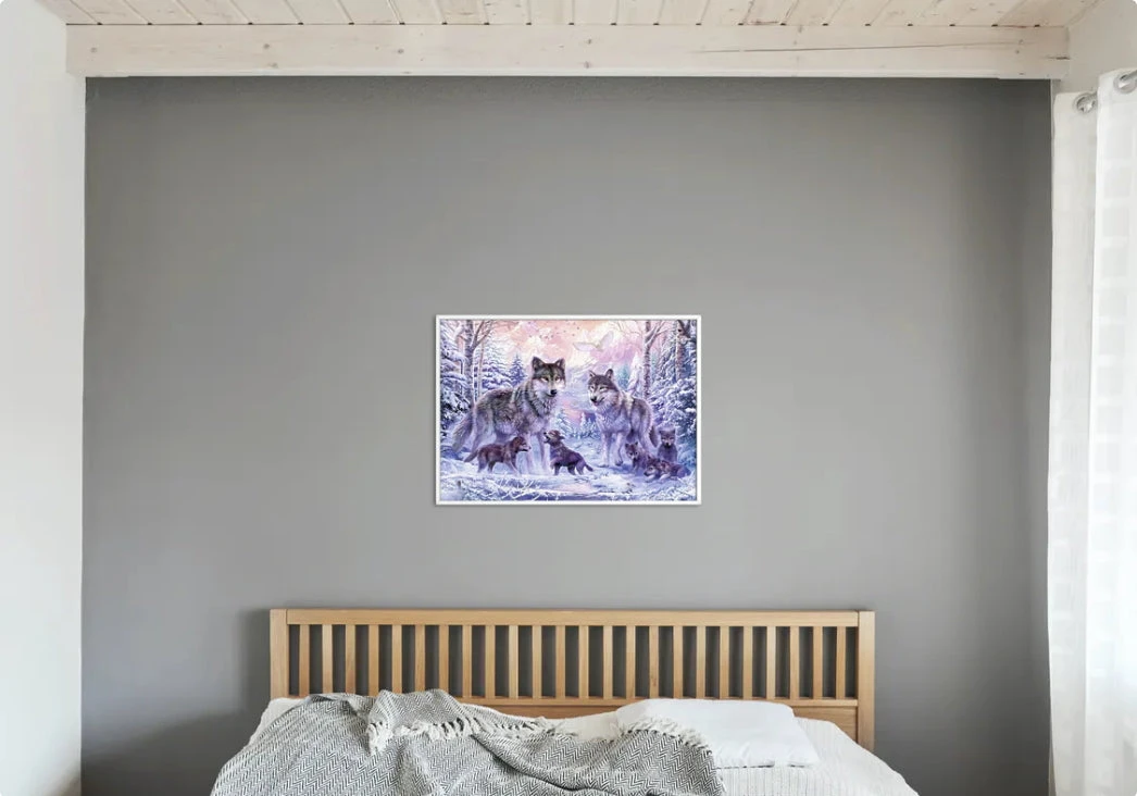 Broderie Diamant <br> Famille De Loups 5 Broderie Diamant <br> Famille De Loups – Image 3